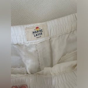 Marine Layer white linen pants - Size Medium.